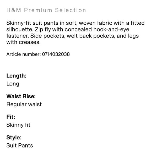 Men's Skinny Fit Black Suit Pants - Picture 8 of 11